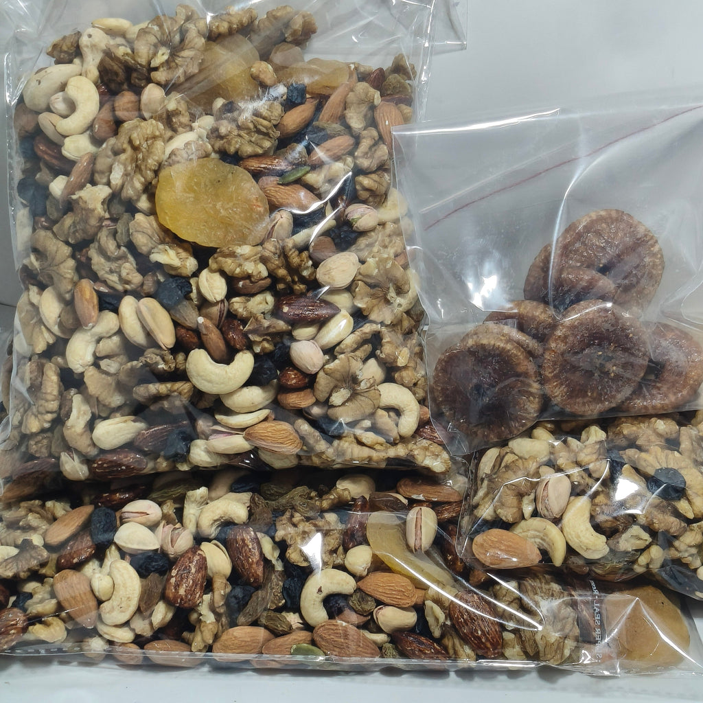 Al-Badar Premium Mix Dry Fruits – 50g Anjeer Free on 500g | 100g Free on 1kg+ order
