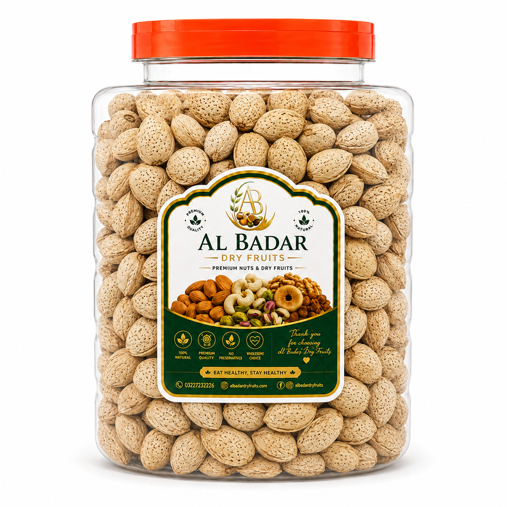 Al-Badar Fresh Kagzi Almonds with Shell (Kagzi Badam)