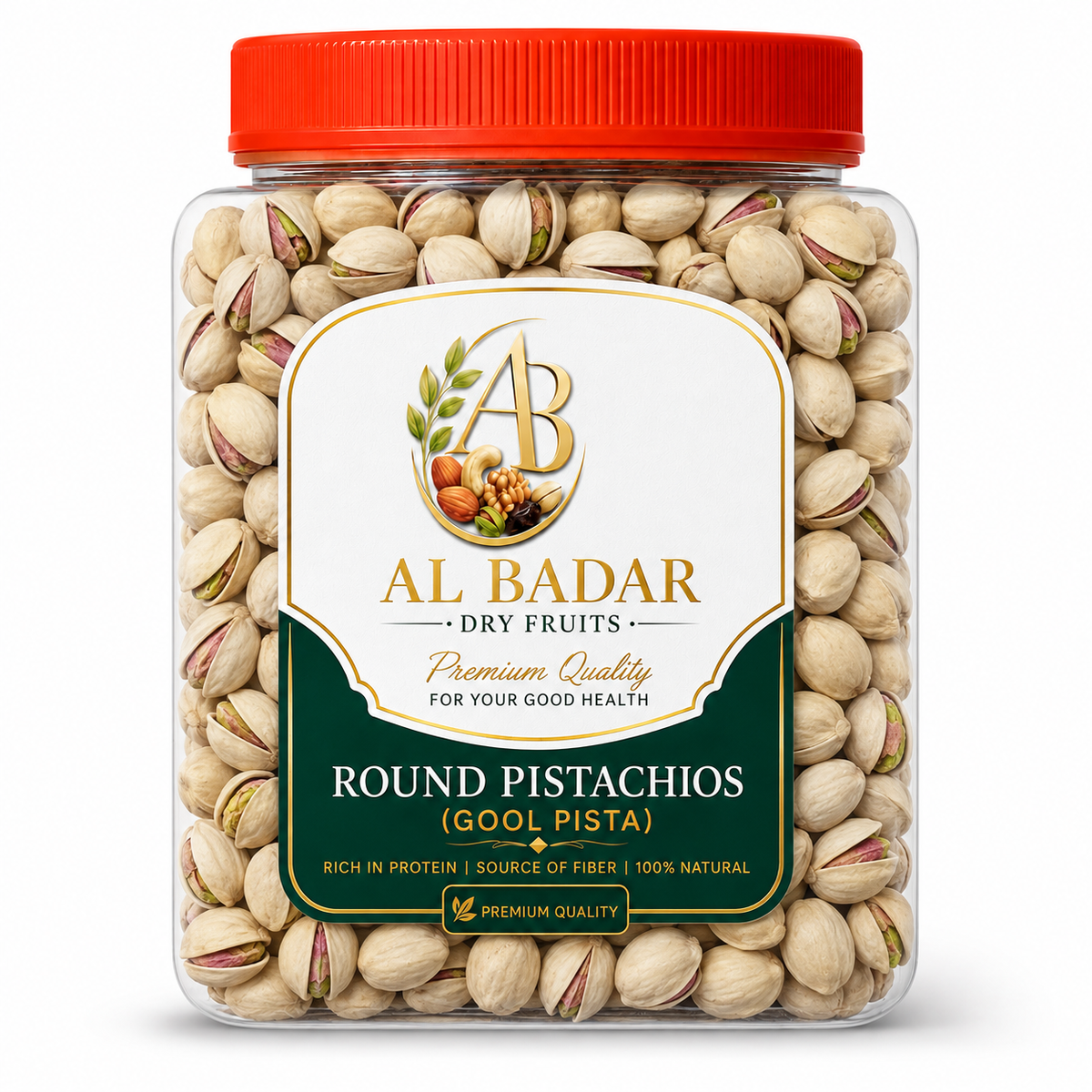 Al-Badar Premium Round Pistachios (Gool Pista)